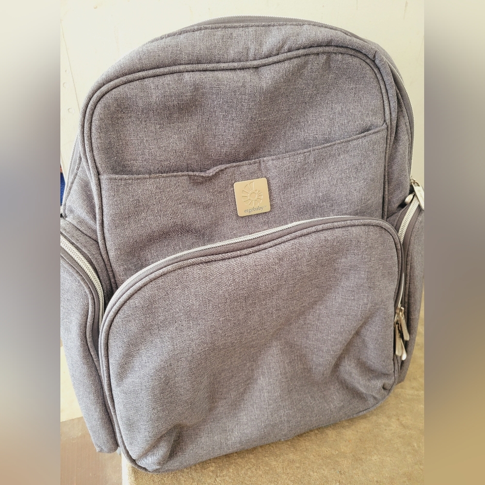 Ergobaby gray diaper backpack